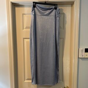 Gilli Shimmering Blue Maxi Skirt